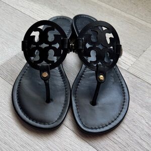 Tory Burch Black Leather Sandals